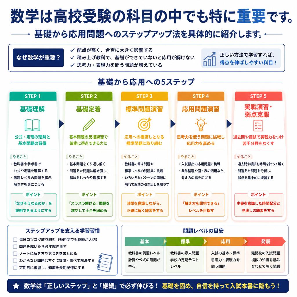 数学の勉強法：基礎から応用へ