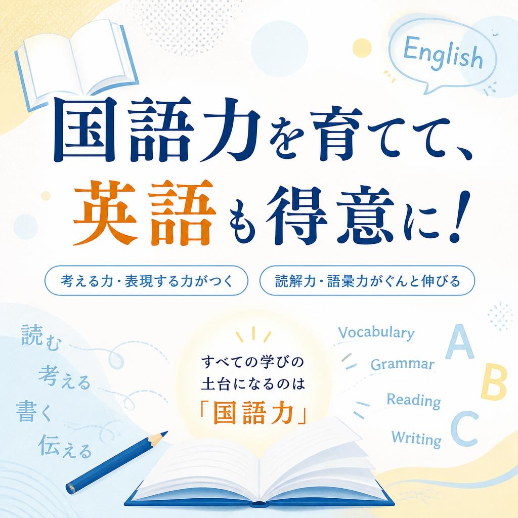 国語力を育てて、英語も得意に！