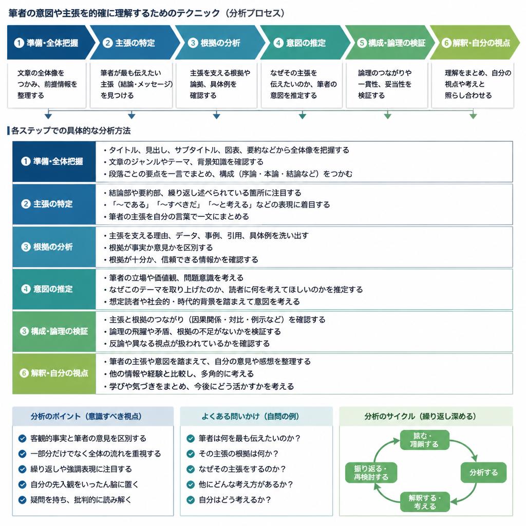 筆者の主張を捉える