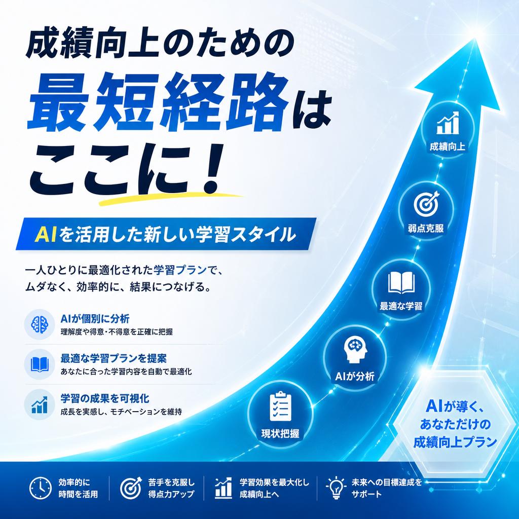 成績向上のための最短経路はここに！AIを活用した新しい学習スタイル
